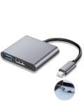 USB-C to HDMI Cable and 3-Port Hub