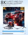 USB-C to DisplayPort Cable 8K Video Converter