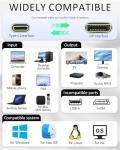 USB-C to DisplayPort Cable 8K Video Converter