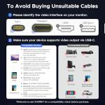 USB C to DisplayPort Cable 16K/8K, 2M