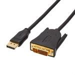 DisplayPort to DVI Cable, 6ft, 1080p, Black