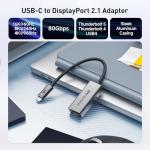 80Gbps USB-C to DisplayPort 2.1 Adapter