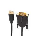 DisplayPort to DVI Cable, 6ft, 1080p, Black