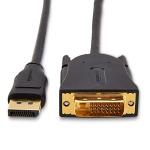 DisplayPort to DVI Cable, 6ft, 1080p, Black