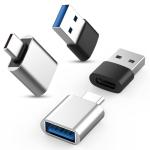 4-Pack USB C to USB 3.0 Adapter Set