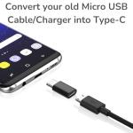 Micro USB to USB-C Adapter 2 Pack