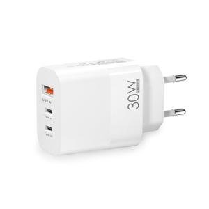 European Travel Adapter with USB-C and USB-A Ports