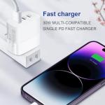 European Travel Adapter with USB-C and USB-A Ports
