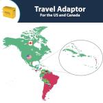 USB-C Travel Plug Adapter for UK to USA