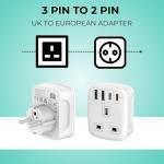 20W Fast Charging 5-in-1 Travel Adapter