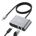 USB-C Gigabit Ethernet Adapter with 60W Charging