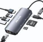 ABLEWE 8-in-1 USB-C Hub with Ethernet & HDMI