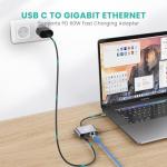 USB-C Gigabit Ethernet Adapter with 60W Charging
