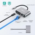USB-C Gigabit Ethernet Adapter with 60W Charging