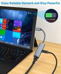 USB-C Ethernet Adapter with Charging Port 60W