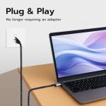 USB C to Ethernet Cable 2M - Gigabit LAN Adapter