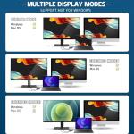 USB C to Dual HDMI 4K Adapter