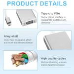 USB-C to VGA Adapter for Mac and iPad