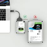 2-in-1 USB-C/USB 3.0 to SATA Adapter