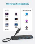 Anker 4-Port Ultra-Slim USB-C Data Hub