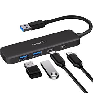 Dual USB-C and USB-A 4-Port Hub