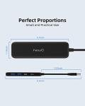 Dual USB-C and USB-A 4-Port Hub