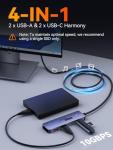 4-Port USB 3.2 Hub with Nylon Cable
