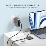 SATECHI 4-Port USB-C Hub with Power Delivery