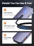 4-Port USB 3.2 Hub with Nylon Cable