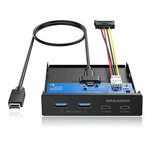 GRAUGEAR 4-Port USB-C and USB-A Hub