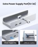 ORICO 4-Port USB-C Hub with Extra Power Supply