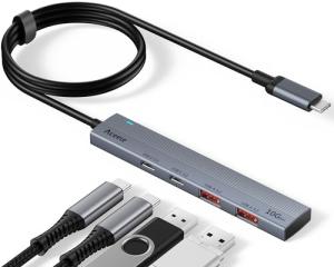 Aceele 4-Port USB-C Multiport Adapter with Cable