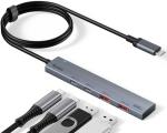 Aceele 4-Port USB-C Multiport Adapter with Cable