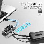 SETMSPACE USB C 4-Port Hub, High Speed Expansion