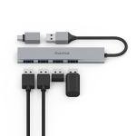 Hama USB Hub with 4 Ports, Ultra Slim