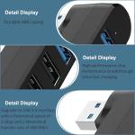 4-Port USB-C Splitter Hub with Rotating Design