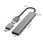 Hama USB Hub with 4 Ports, Ultra Slim