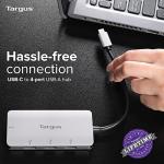 Targus USB-C Hub: 4 USB-A Ports, Portable