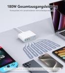 7-Port USB-C Charger Dock for MacBook and iPhone