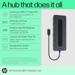 HP USB-C Hub with 7 Ports and Dual 4K Support