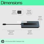HP USB-C Hub with 7 Ports and Dual 4K Support