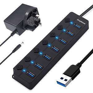 7-Port USB 3.0 Hub with Individual Power Switches