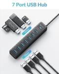 PHIXERO 7-Port USB 3.0 Hub and Splitter