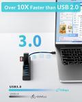 PHIXERO 7-Port USB 3.0 Hub and Splitter
