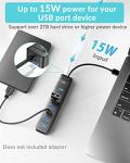 PHIXERO 7-Port USB 3.0 Hub and Splitter