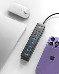 PHIXERO 7-Port USB 3.0 Hub and Splitter