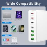 300W GaN USB-C 7-Port Fast Charger Hub