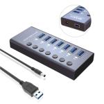 Balabaxer 7-Port USB Hub with Power Adapter