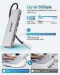 BYEASY 7-in-1 USB-C Hub with HDMI & Card Reader