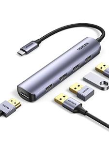 UGREEN USB-C Hub with 4 USB 3.0 Ports